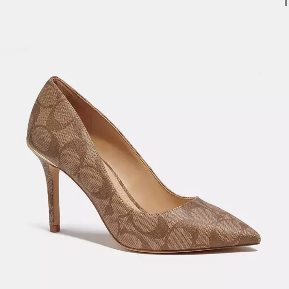 COACH Wiley Pump In Signature Canvas